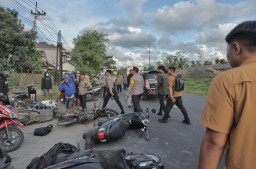 Meresahkan, Aksi Konvoi Puluhan Pemuda Beratribut Persilatan Diamankan Polres Blitar