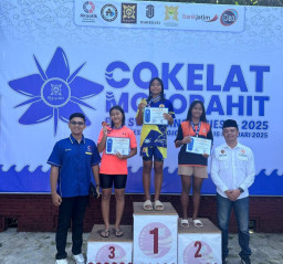 HIPMI Kabupaten Mojokerto Tumbuhkan Pariwisata Olah Raga Lewat Cokelat Mojopahit Fun Swimming Series I-2025
