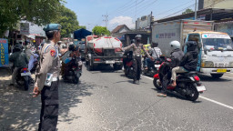 Satlantas Polres Blitar Kota bersama Team Gabungan Lakukan Operasi Kamsel Semeru 2025