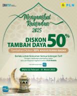 Promo Ramadan, PLN Diskon Tambah Daya 50 + 50 Persen, Begini Penjelasannya!