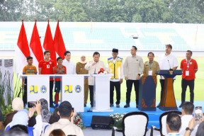 Presdien Prabowo Resmikan 17 Stadion Serentak di Gelora Delta Sidoarjo