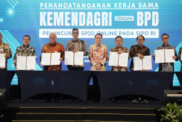 SP2D Online Resmi Diluncurkan, Bank Jatim Teken PKS Bersama Kemendagri