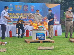 Bea Cukai Jatim Musnahkan Rokok Non Cukai, Pastikan Penegakan Hukum dan Perlindungan Fiskal