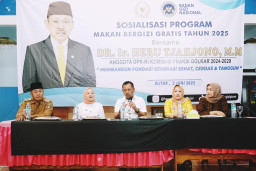 Sosialisasi Program Makan Bergizi Gratis bersama Mitra Kerja BGN di Desa Gogodeso Blitar