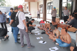 10 Pengunjuk Rasa dalam Aksi ODOL Diamankan Polres Blitar