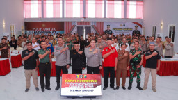 Kapolres Blitar Pimpin Rapat Pengamanan Satu Suro dan Suran Agung 2025