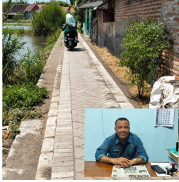 Warga Permisan Berterima Kasih Atas Pembangunan Jalan Paving