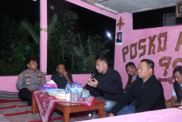 Pantau Kamtibmas, Kapolres Blitar Kota Sambangi Poskamling di Desa Gembongan