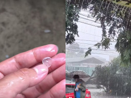 Cuaca Ekstrem, Warga di Jember Diguyur Hujan Es dan Angin Kencang