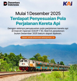 PT KAI Imbau Pemesanan Tiket KA Perjalanan Desember Sementara Ditutup