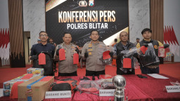 Operasi Sikat Semeru 2023, Polres Blitar Ungkap 12 Kasus dengan 12 Tersangka