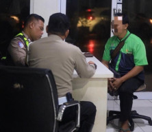 Satlantas Polres Gresik Tertibkan Sopir Bus Trans Jatim yang Berkendara Membahayakan