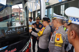 SatLantas Polres Blitar Kota, Gelar Ramp Check di Terminal Patria dan PIPP