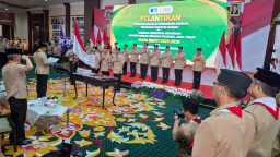 Dilantik di Grahadi, Pramuka Jatim Siap Cetak Pahlawan Pangan Menuju Indonesia Emas 2045