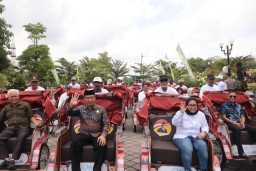 200 Becak Listrik Disalurkan di Madiun, Wakil Ketua GSN Tegaskan Larangan Jual dan Gadai