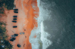 Pantai Batu Bengkung Malang, Suguhkan Keindahan Lautan Biru Berpadu Ombak Lembut