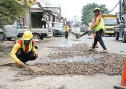 Jelang Idul Fitri 2026, Pemkab Sidoarjo Gencarkan Perbaikan di 41 Ruas Jalan Rusak