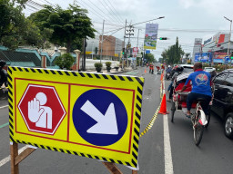DPUPR Kota Kediri Percepat Perbaikan Jalan Hasanudin–Imam Bonjol Jelang Mudik Lebaran 2026