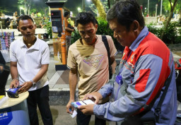 Dishub Buka Layanan Kartu Uang Elektronik di Taman Bungkul dan Apsari Surabaya