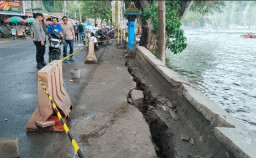 Talud Dermaga Telaga Ngebel Ambles hingga 15 Meter, Kerugian Ditaksir Capai Rp 20 Juta