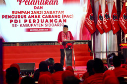 Pijar Semangat Pelantikan, Ratusan PAC PDIP Sidoarjo Bawa Aspirasi Rakyat