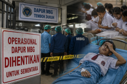 Ratusan Siswa Alami Gejala Keracunan, Operasional Dapur MBG Tembok Dukuh Dihentikan