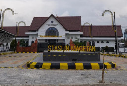 Bakal Jadi Ikon Baru, Pemkab Terus Sempurnakan Kawasan Depan Stasiun Magetan