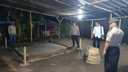 Baru Jabat Kapolsek, AKP Agus Prayitno SH Gercep Lakukan Pembersihan Lokasi Sabung Ayam