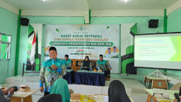Ratusan BP3MNU dan Kepsek  LP Ma'arif Lamongan, Ikuti Raker Manajemen Tata Kelola Sekolah