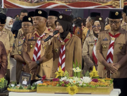 1000 Pramuka Garuda Kota Kediri Dilantik, Mbak Vinanda Tekankan Pembentukam Karakter Generasi Muda