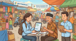 Sensus Ekonomi Ponorogo Capai 58,62 Persen, BPS Beber Faktor Penghambat 