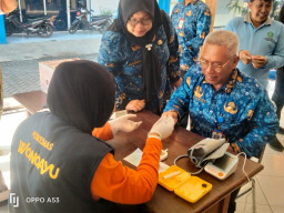 Dorong Perilaku Hidup Sehat JOSS Kolaborasi Puskesmas Dan Kecamatan Wonoayu Gelar CKG