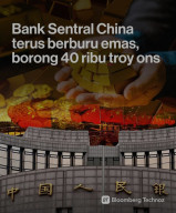 Bank Sentral China, Investasi Emas, tak Tergantung Dolar