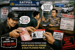Calo SIM Diduga Masih Bergentayangan di Satpas Polres Gresik, Rp850 Ribu SIM A Langsung Jadi Tanpa Ujian