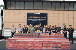 7,8 juta Batang Rokok Tanpa Pita Cukai Digagalkan BC