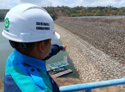 Volume Air di Waduk Wonorejo Tulungagung Menyusut 7 Sentimeter Per Hari saat Musim Kemarau