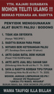 Alat Bukti Baru Ditemukan (22/8), Konstruksi Perkara Fiktif Terkuak