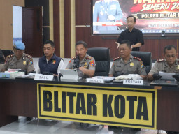 Tumpas Semeru 2026, Polres Blitar Kota Ungkap dan Tangkap 13 Tersangka Beserta Barang Bukti