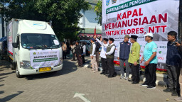 27 Ton Bantuan Dikirim dari Jatim ke Flores, Logistik Akan Disebar ke Sejumlah Titik Bencana