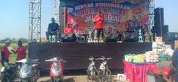 Gebyar Jalan Sehat HUT RI ke-81 di Balongdowo, Dua Unit Hadiah Sepeda Listrik Disponsori oleh UD Rahmat Jaya