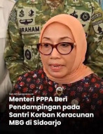 Menteri PPPA Arifatul Choiri Fauzi Sempatkan Kunjungi Kantor UPTD PPPA Sidoarjo