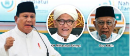 PRABOWO, PUJI GUS KIKIN DAN KH MIFTACHUL AKHYAR