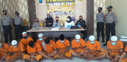 Kurun Waktu 3 Bulan Satreskrim Polres Blitar Bekuk 13 Tersangka dari Berbagai Kasus