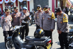 Kapolres dan Wakapolres Cek Kendaraan Dinas Anggota Bhabinkamtibmas