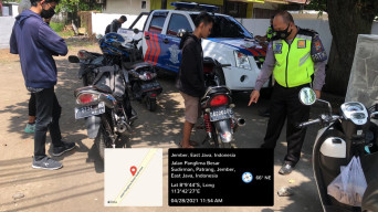 Satlantas Polres Jember Tindak Puluhan Kendaraan Berknalpot Blong