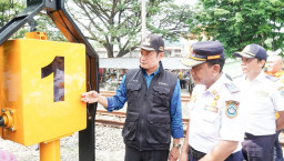 Lagi Dishub Lamongan Bangun Dua Palang Pintu KA, dan Diresmikan