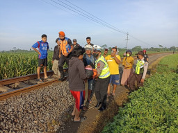 Ditabrak KA Gajayana Jurusan Blitar-Surabaya, Emak-emak Selamat