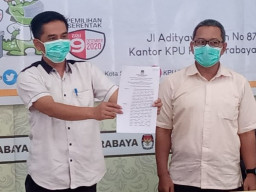 KPU Surabaya Tetapkan Dua Paslon Pilwali Surabaya