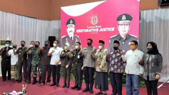 Kajati Jatim Mia, Hadiri Launching Restorative Justice di Mojokerto
