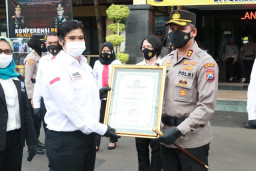 Polresta Malang Kota Raih Penghargaan dari Komnas TRC Perlindungan Perempuan dan Anak